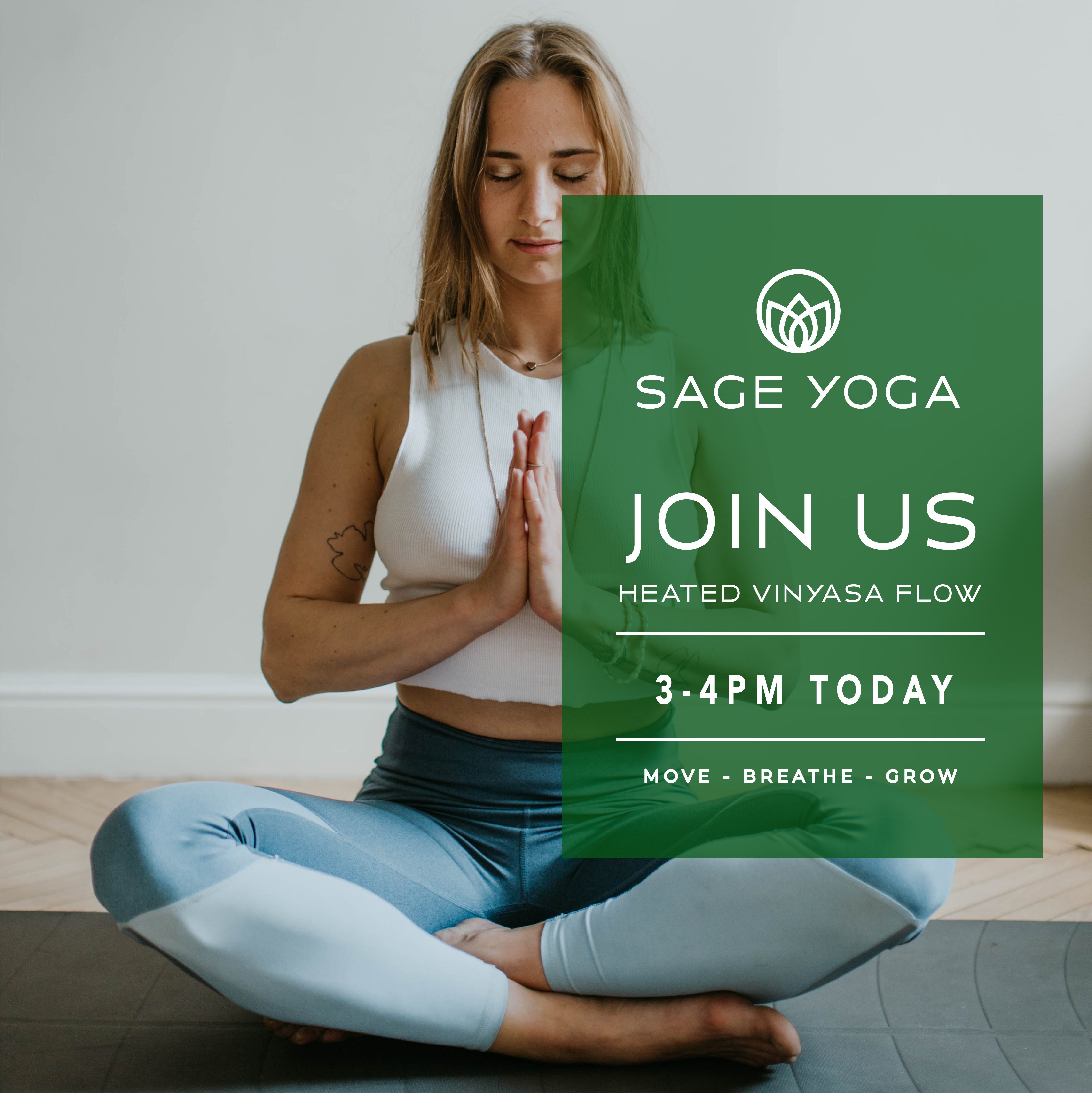 Sage Yoga social media post